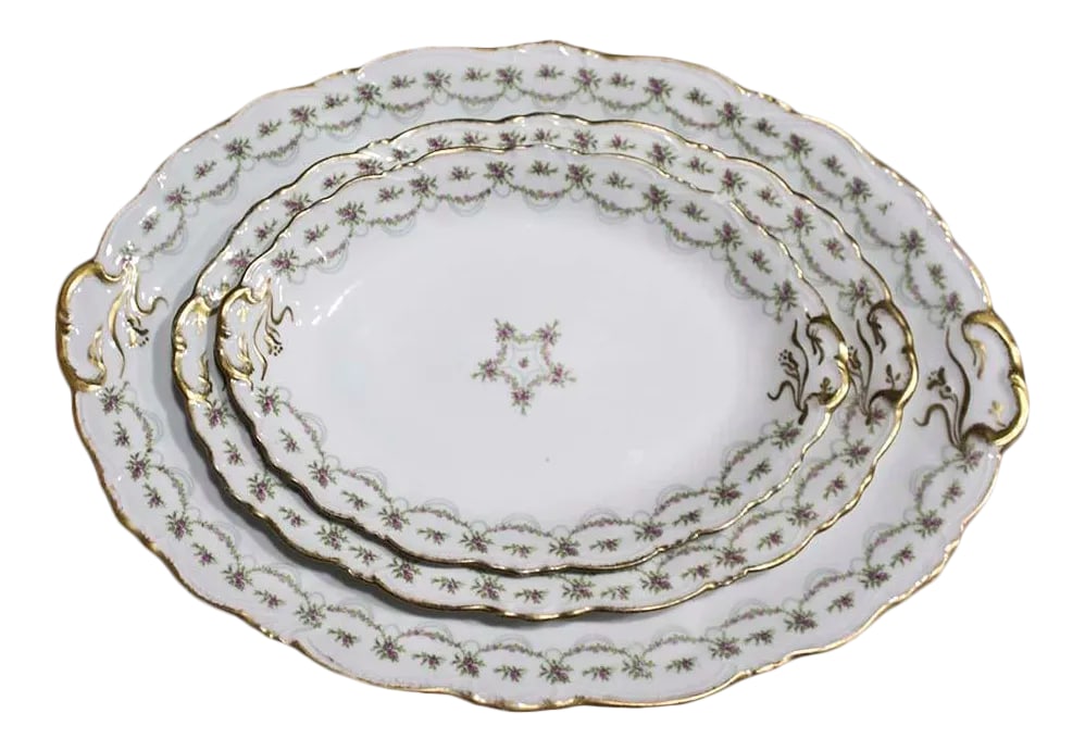 French Country French Depose' Platters by Limoges C. Ahrenfeldt. - Set of 3 (1 of 10)