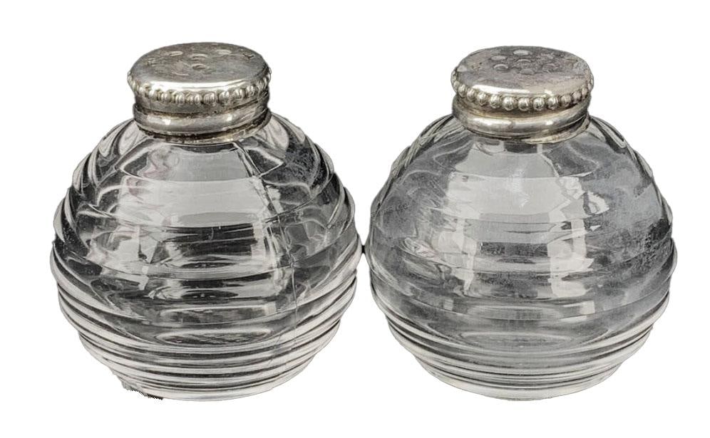 Christofle France Sterling Silver Top Shakers Tw 3.1g - A Pair - 4