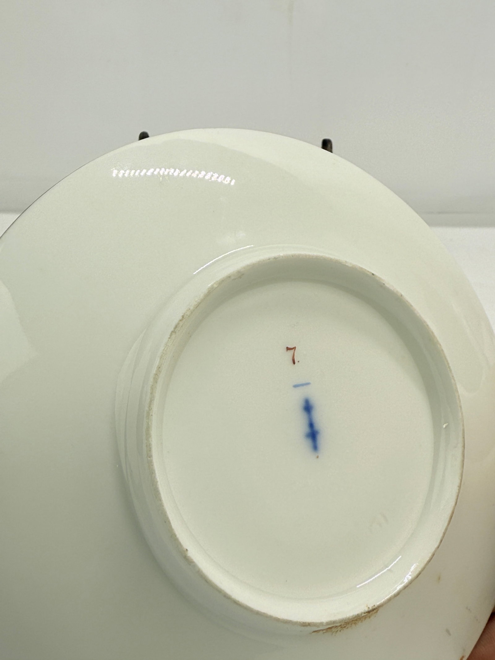 KPM Berlin Turquoise "Love Message" Cup & Saucer With Gilt, C. 1860–80 - 7