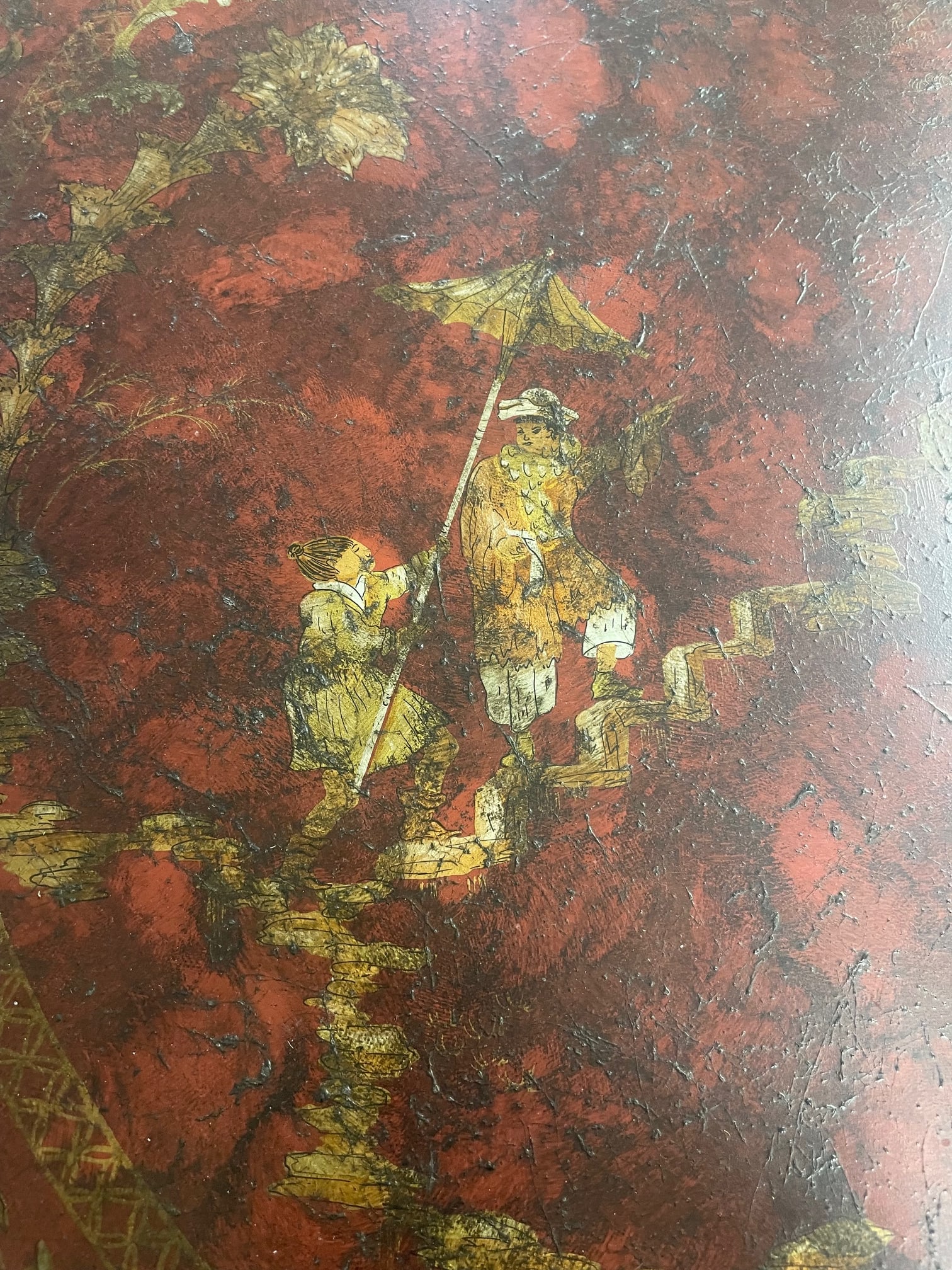 Late 20th Century Chinoiserie Lacquer Side Table - 5