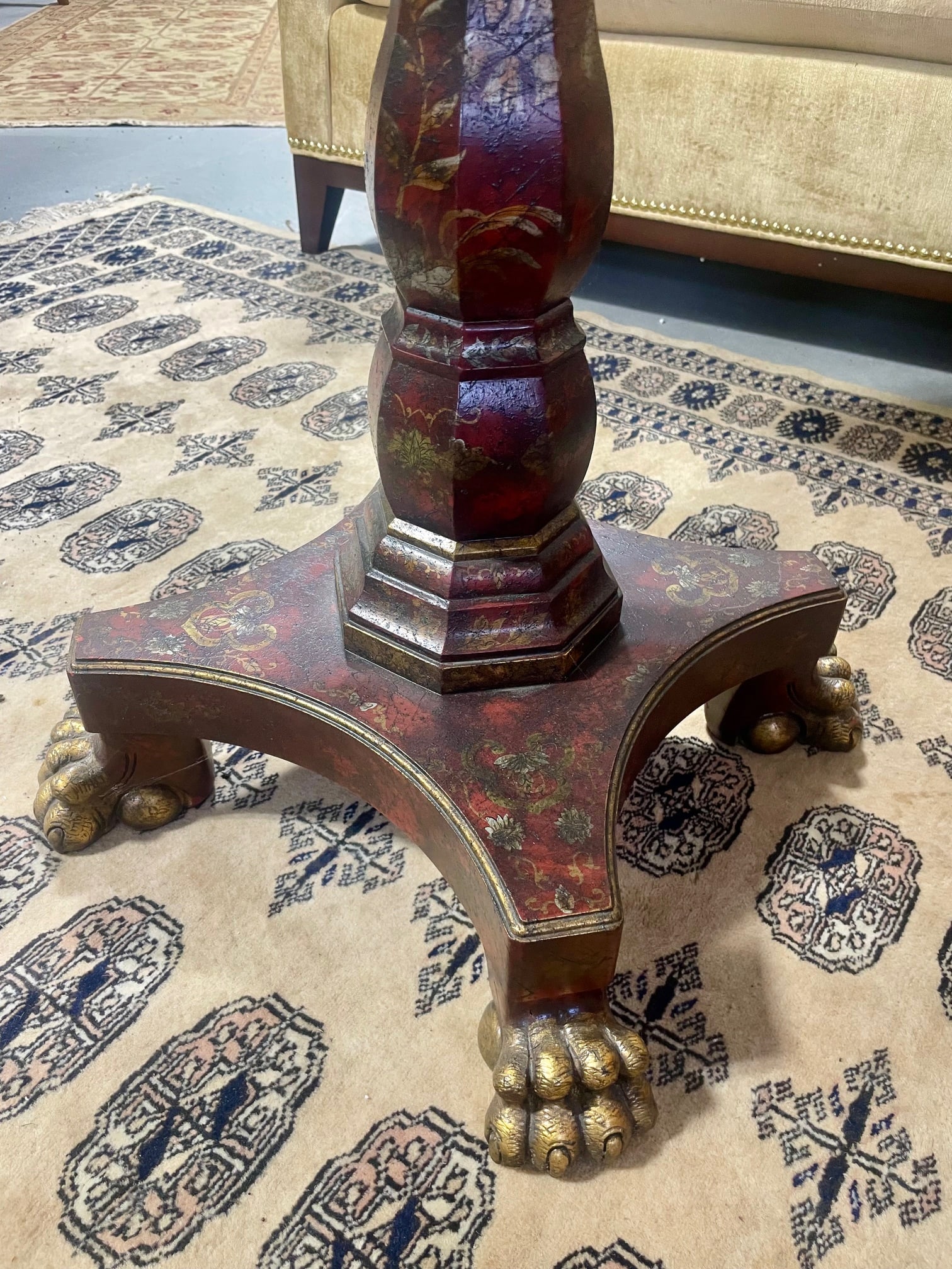Late 20th Century Chinoiserie Lacquer Side Table - 8