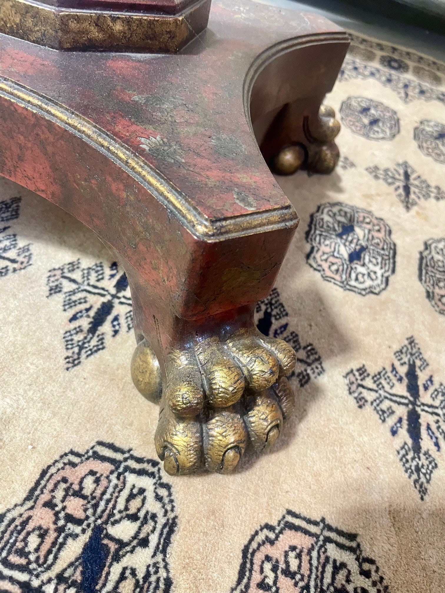 Late 20th Century Chinoiserie Lacquer Side Table - 9