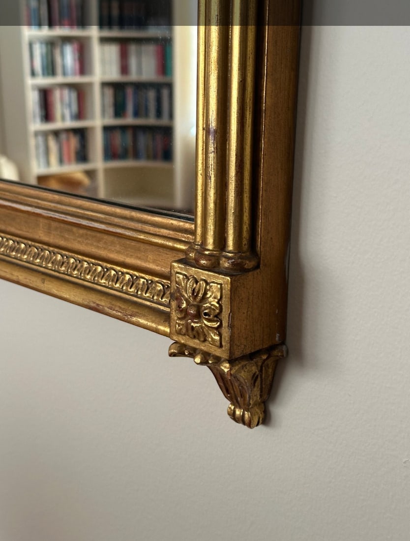 Gilt Regency Style Wall Mirror – 32" W × 47" H - 4