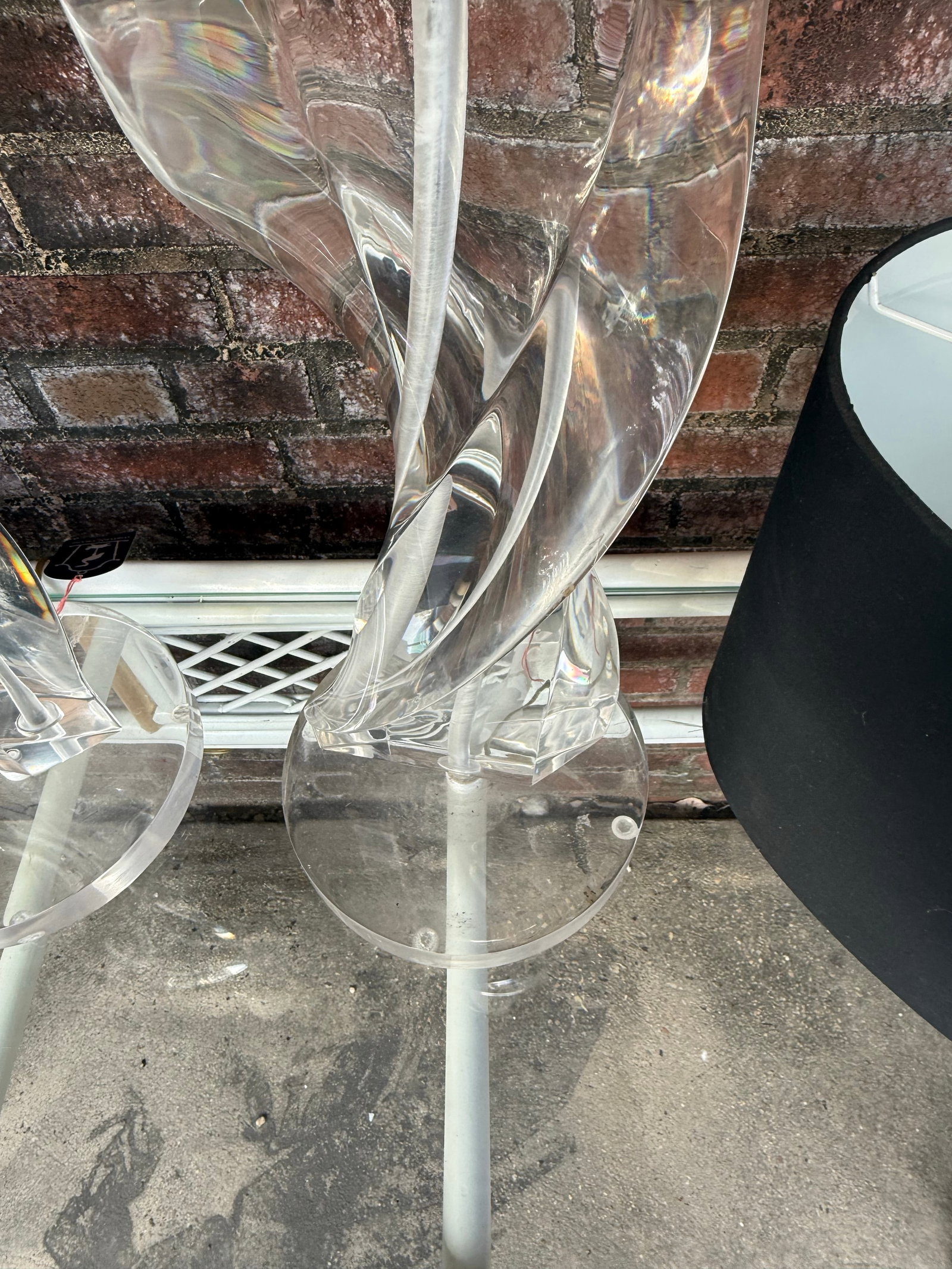 1970's Hollywood Regency Lucite Table Lamps - A Pair - 11