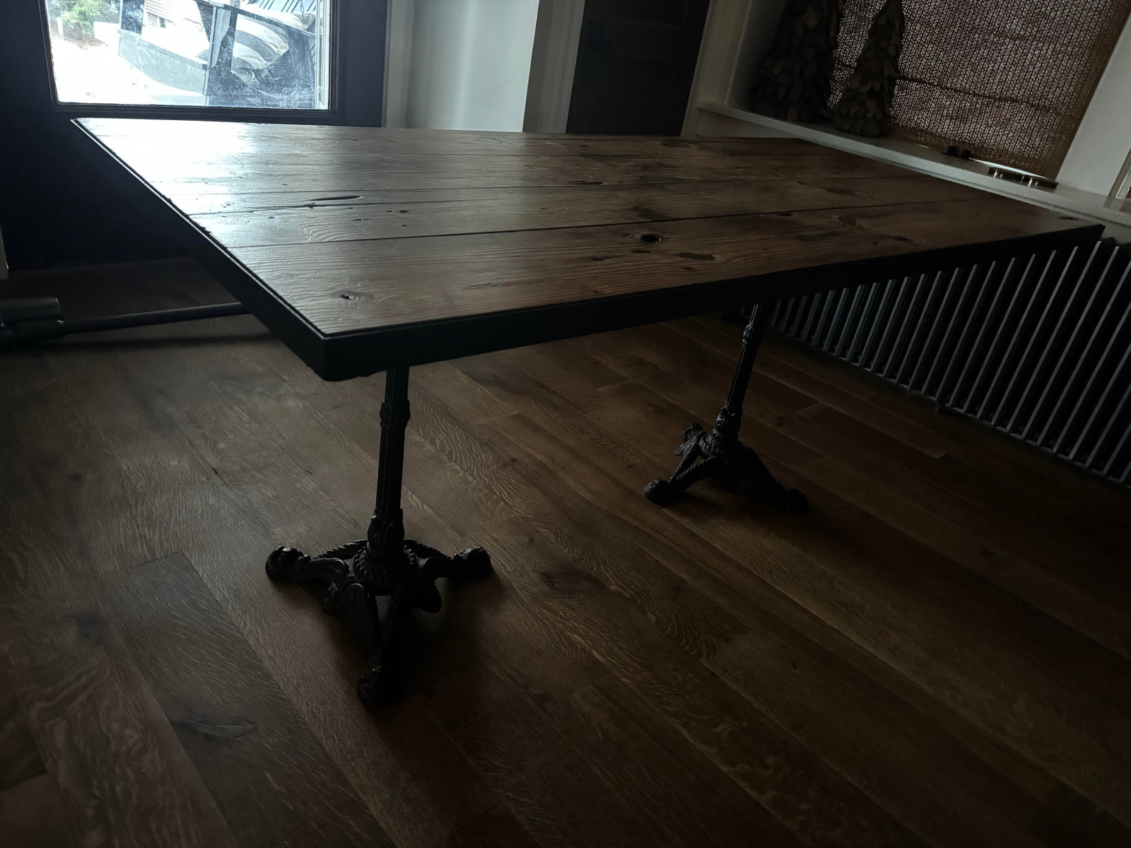 Vintage Salvaged Wood and Cast Iron Table Attributed to Ralph Lauren - 3
