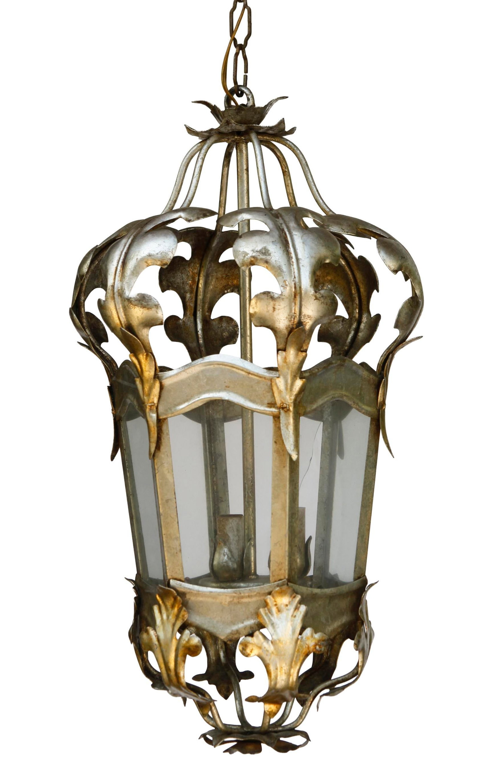 Antique Italian Tole Hanging Lantern - 3