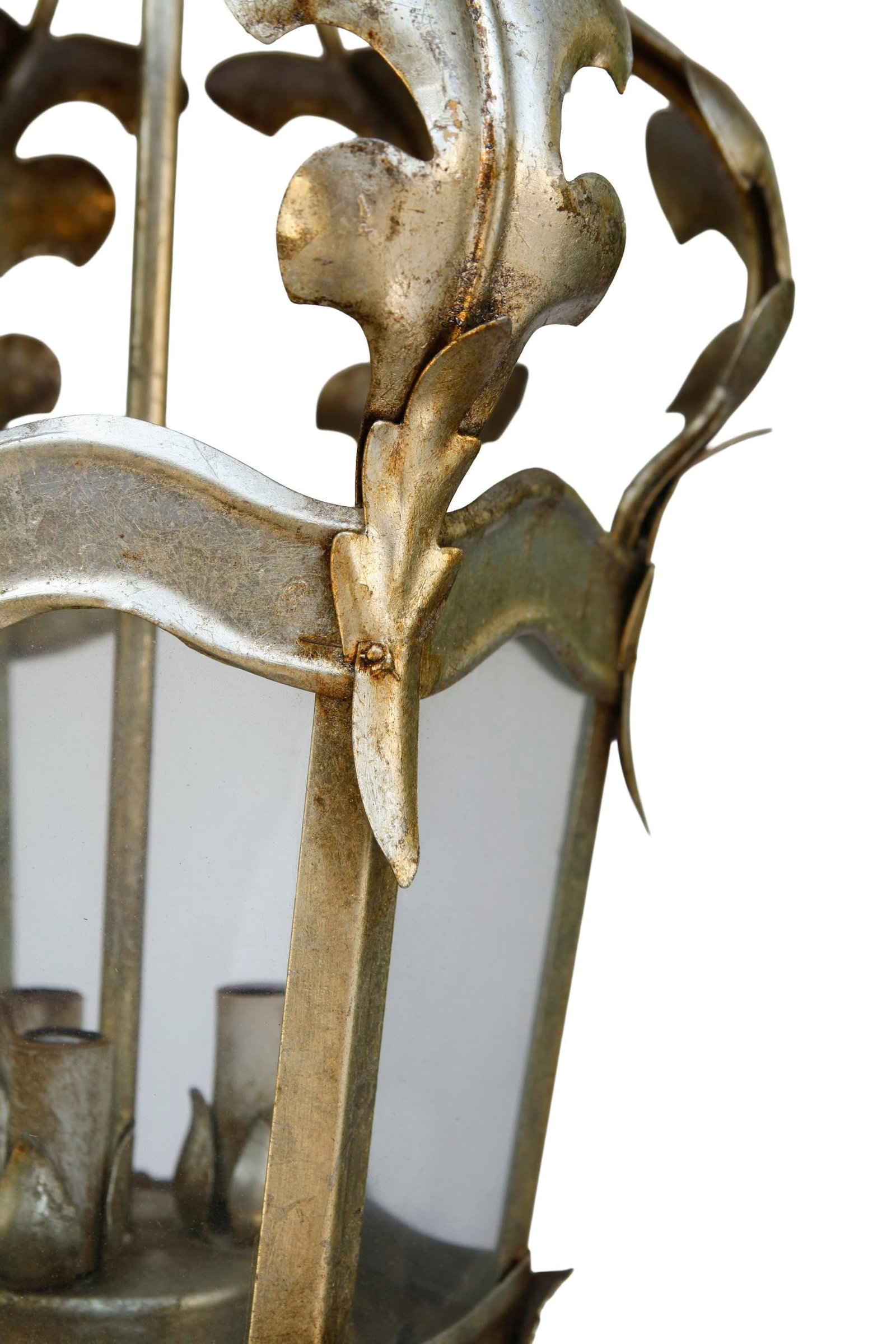 Antique Italian Tole Hanging Lantern - 5
