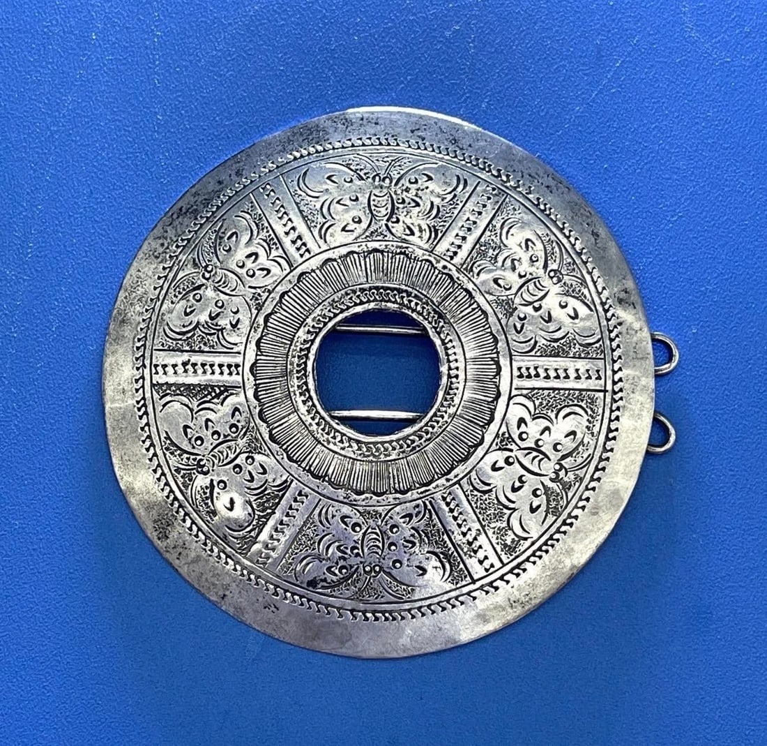 Antique Hmong Hill Tribe Akha Ceremonial Buckle. - 2