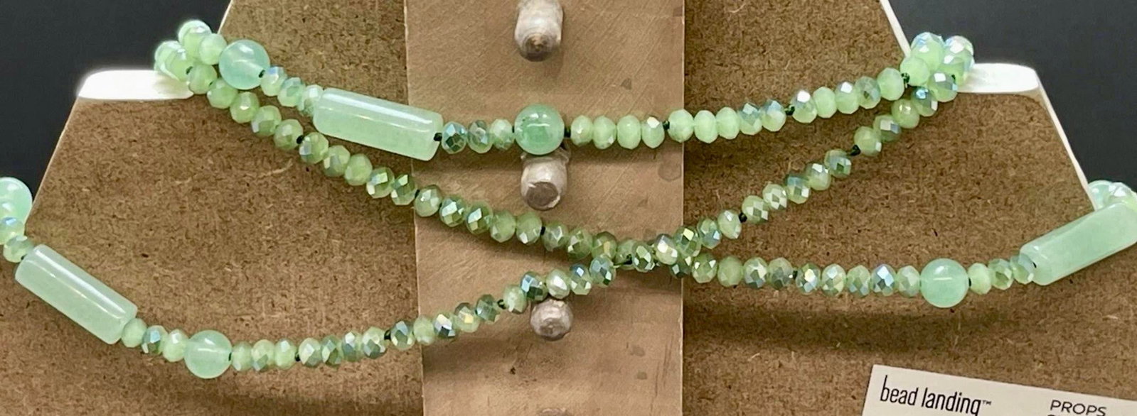 1930s Green Jadeite Art Déco Style Opera Length Necklaces, Two - 6