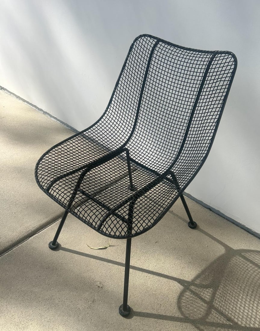 1950s Attributed to Russell Woodard Sculptura Metal Dining Chairs, 8 Pieces - 6