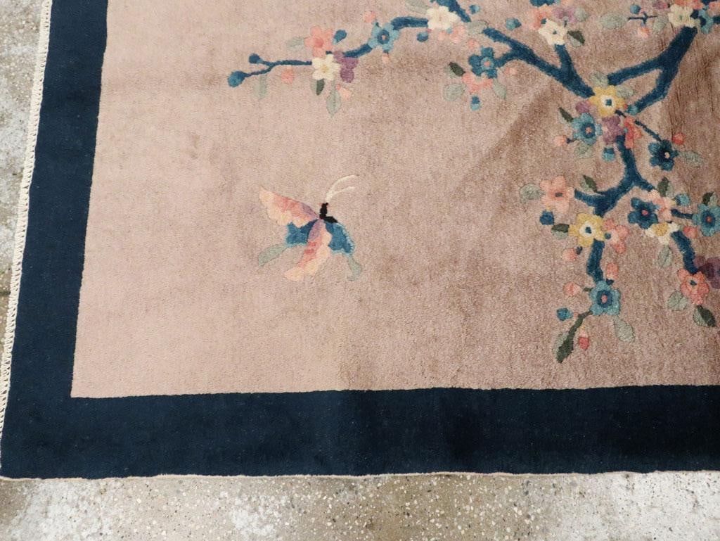Galerie Shabab Collection Mid-20th Century Handmade Chinese Art Deco Accent Rug - 6