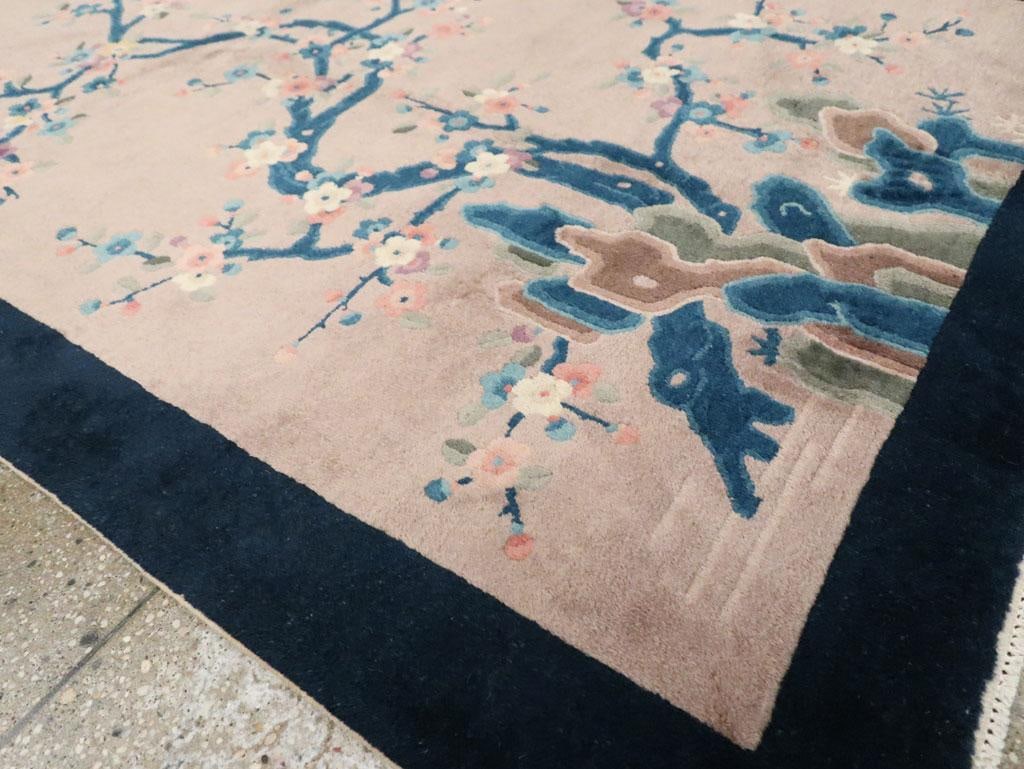 Galerie Shabab Collection Mid-20th Century Handmade Chinese Art Deco Accent Rug - 7