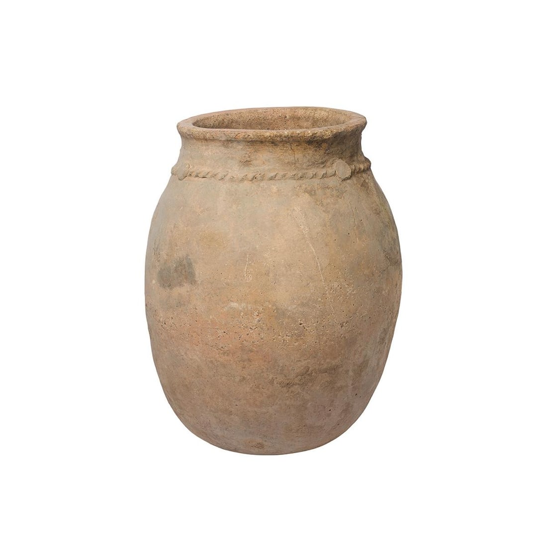 Early 20th Century Antique Berber Unglazed Clay Storage Jar, Morocco - 2