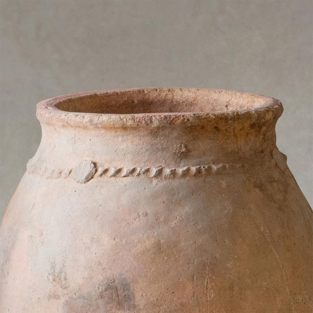 Early 20th Century Antique Berber Unglazed Clay Storage Jar, Morocco - 3