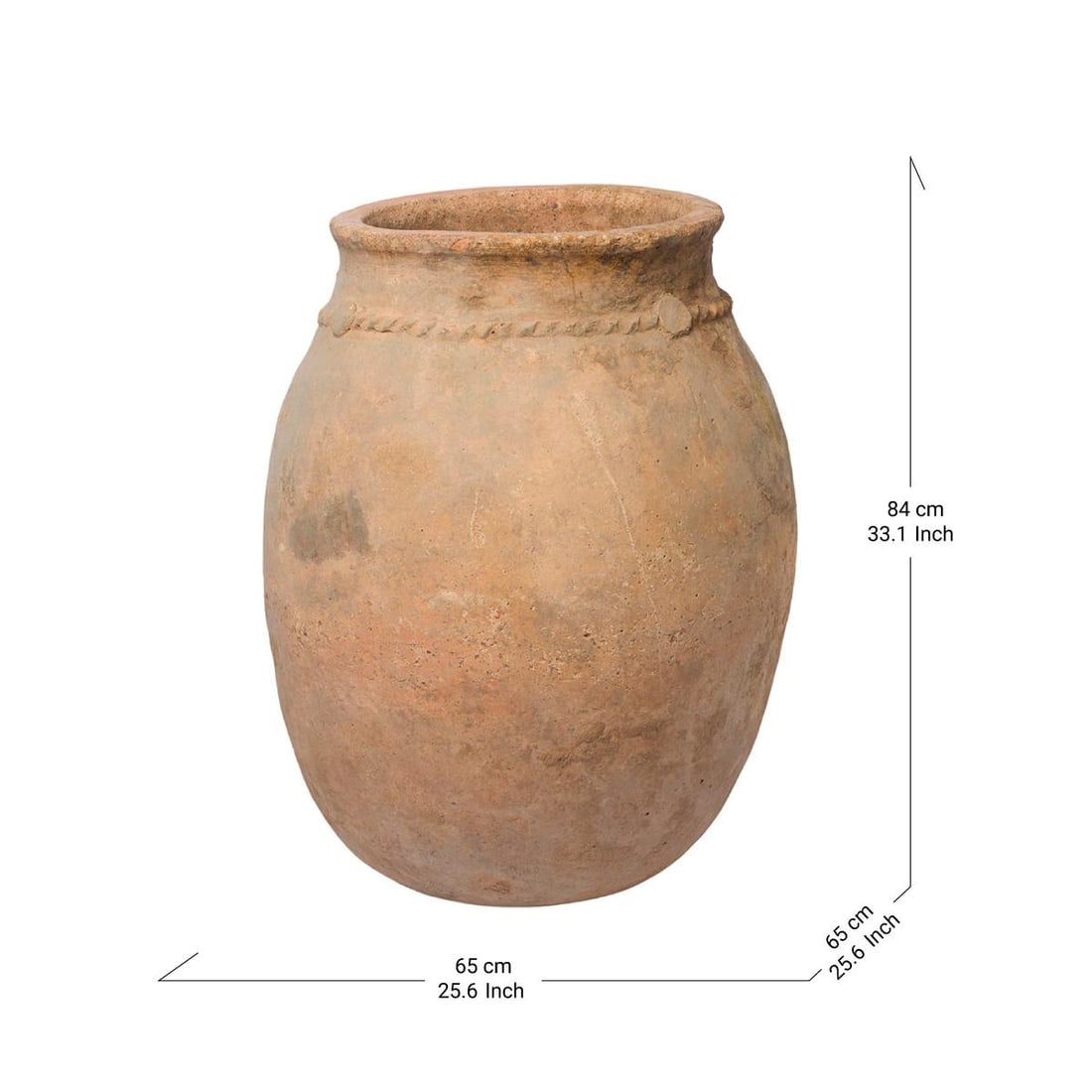 Early 20th Century Antique Berber Unglazed Clay Storage Jar, Morocco - 5