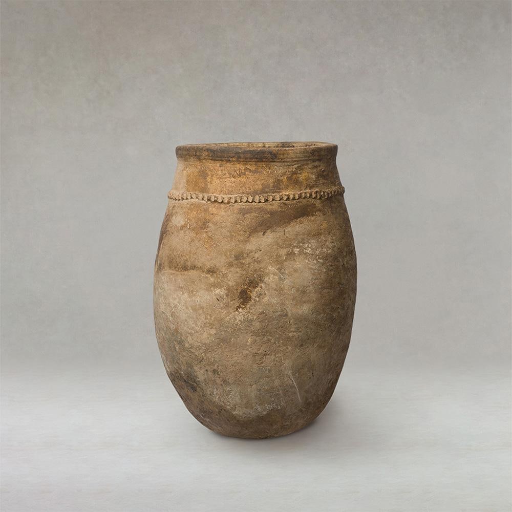 Early 20th Century Antique Berber Unglazed Clay Storage Vessel, Morocco - 2