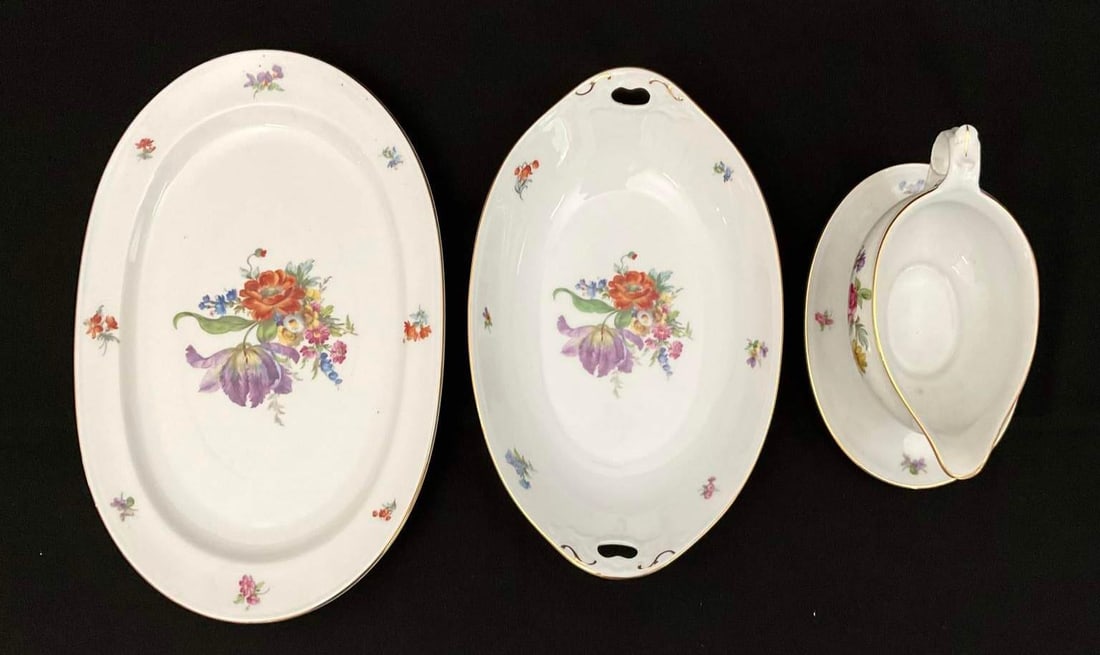 1980s Exceptional Set of Furstenberg "Ancestral Dresden" China - 71 Pieces - 10