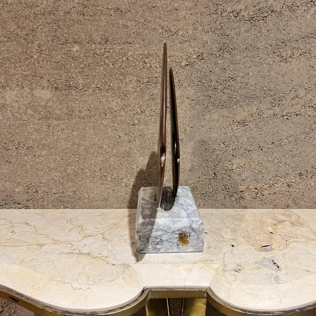 1970s Modernist Sculpture Bronze Fish Marble 39/500 - 7