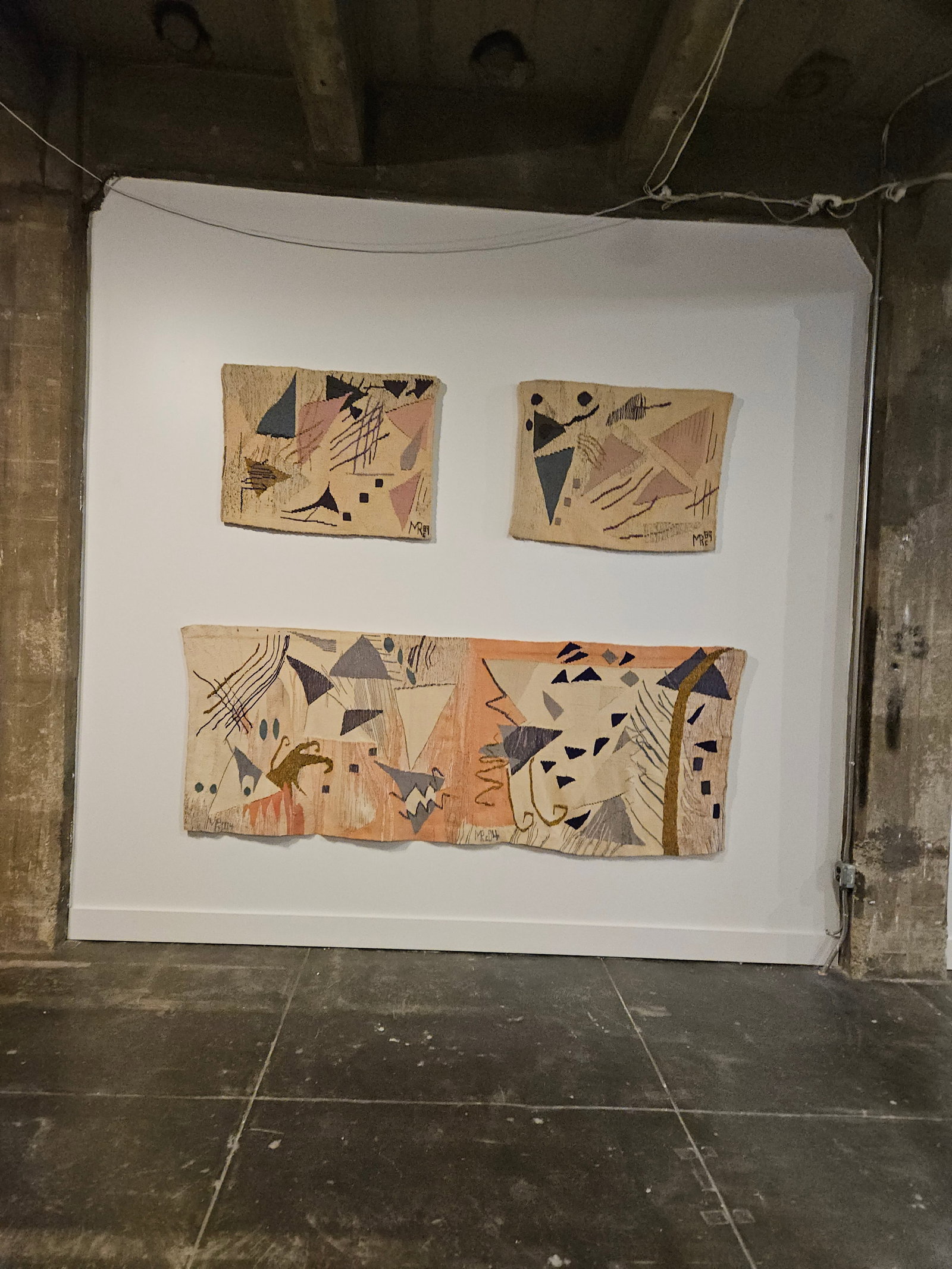 Triangle I and II Over Trinity Tapesrty of the Law of Three Hand Woven Tapestry Series - 6