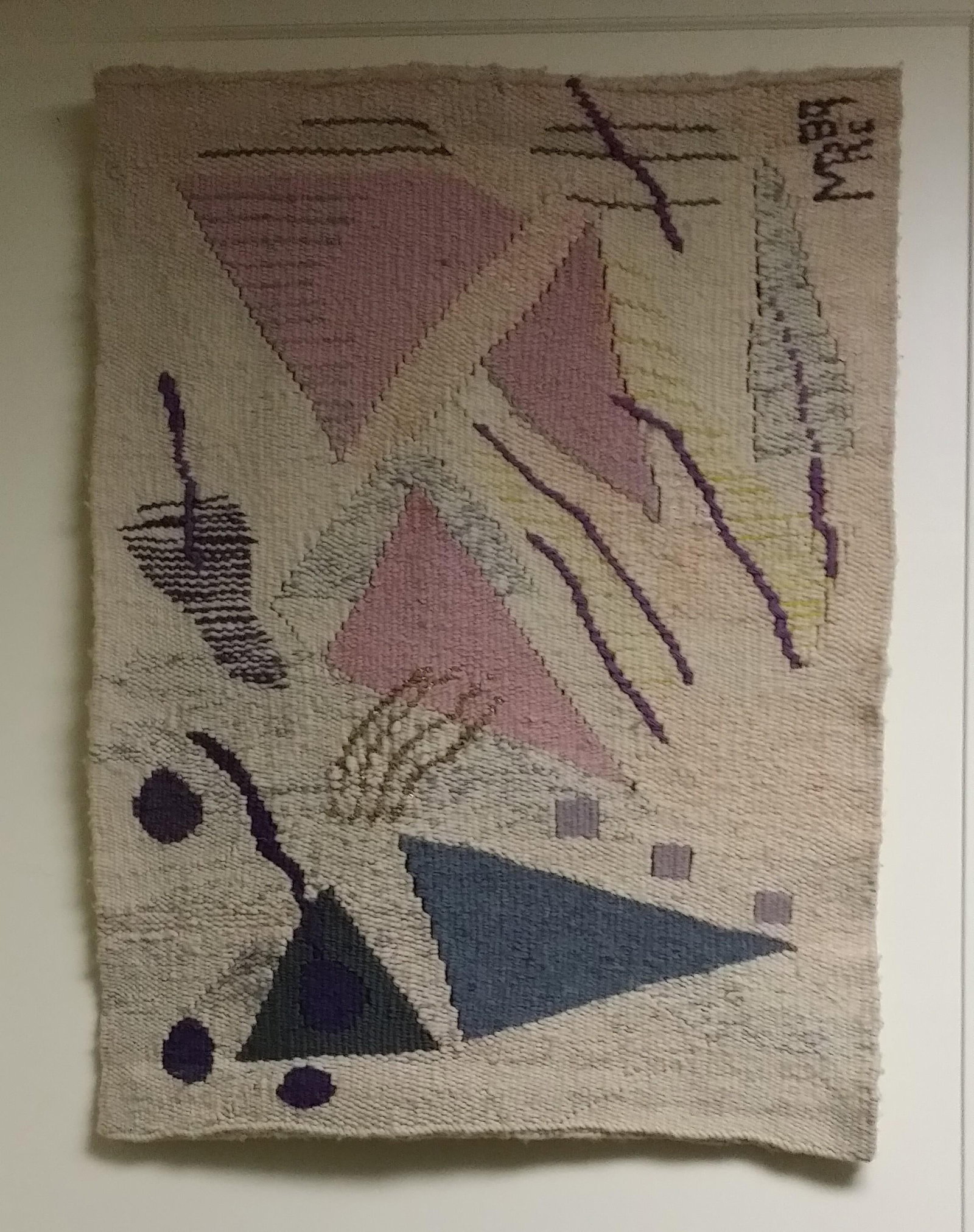 Triangle I and II Over Trinity Tapesrty of the Law of Three Hand Woven Tapestry Series - 8