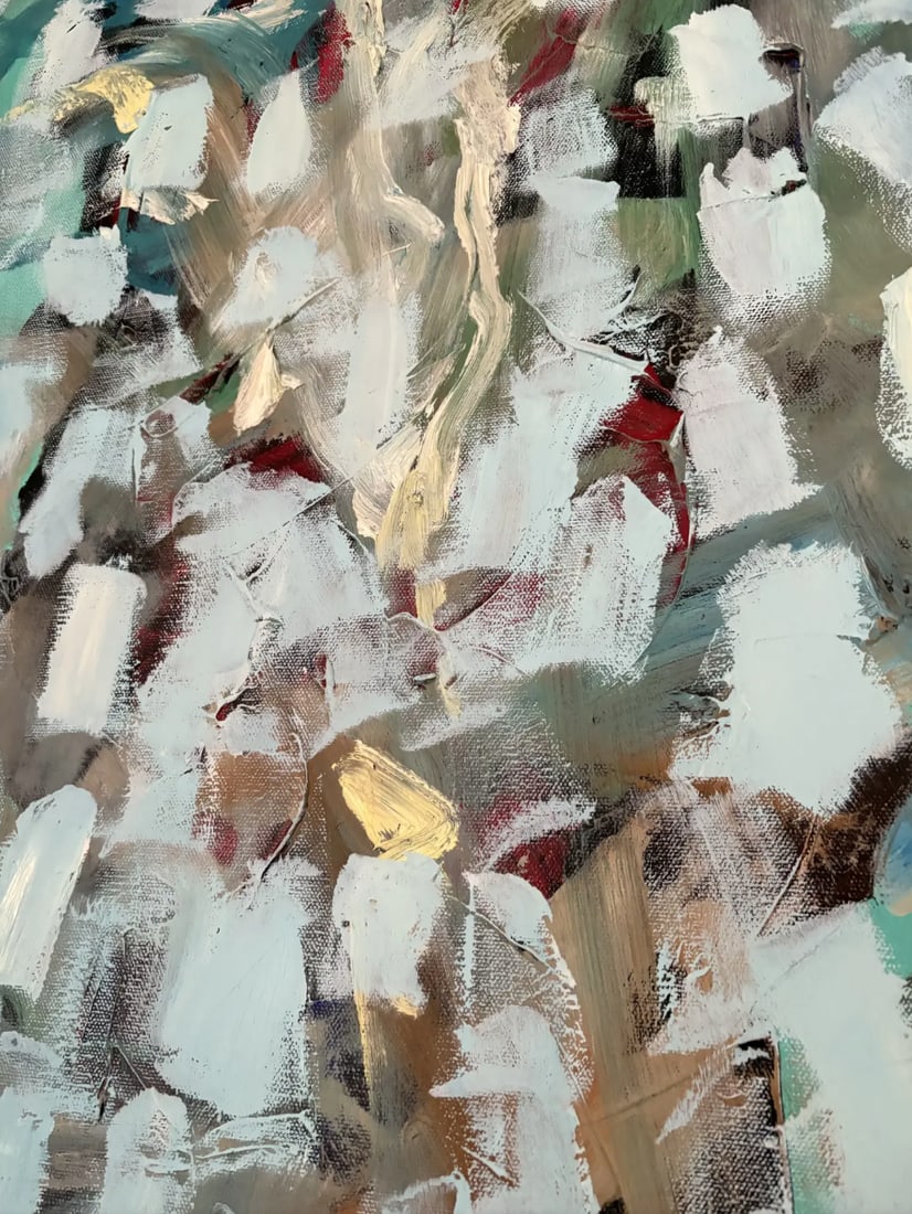 Matthew Izzo Oil Painting on Canvas Titled "Snow Fall" - 4