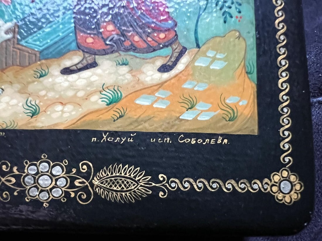 Lacquered Box Snow-White Fairy Tale, Signed - 8