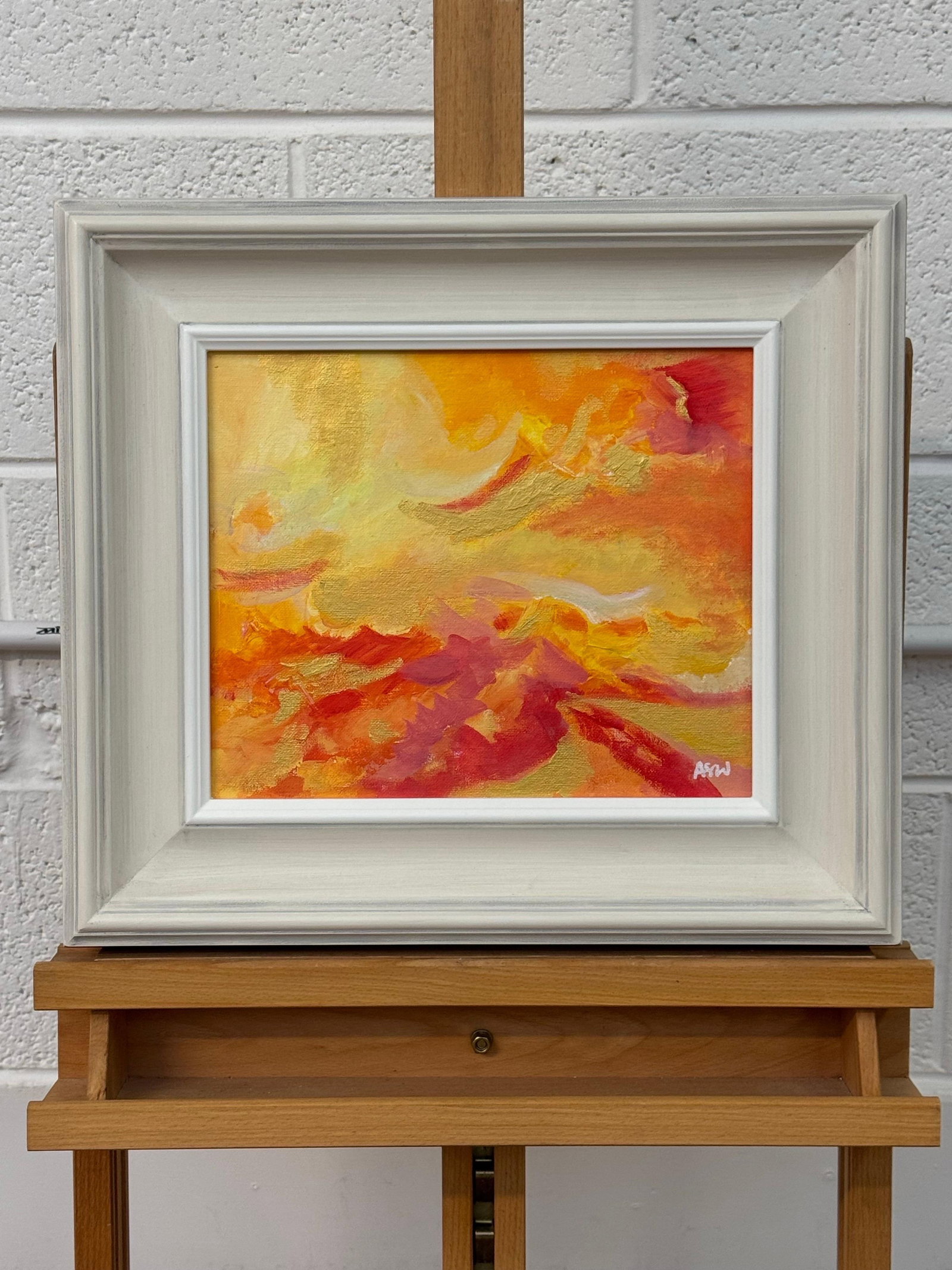 Abstract Expressionism using Red, Orange, Yellow & Gold by Contemporary Artist 2025 - 12
