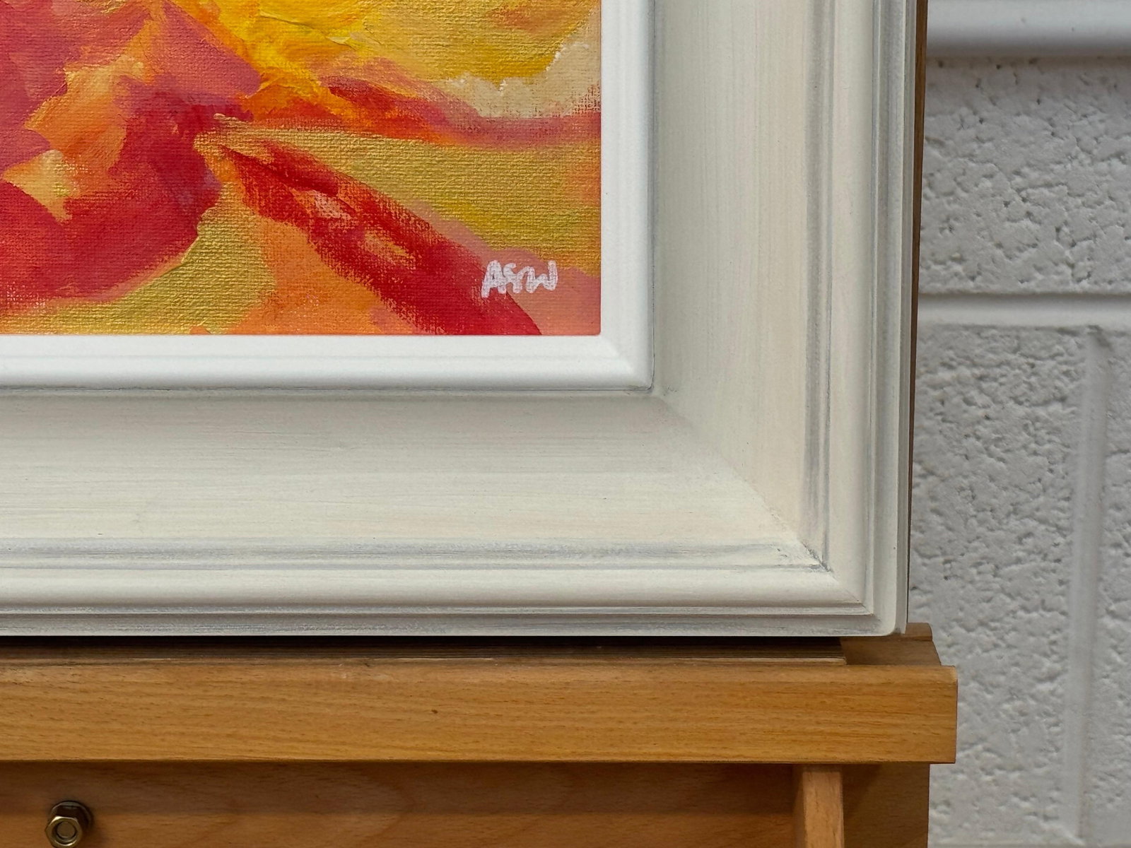 Abstract Expressionism using Red, Orange, Yellow & Gold by Contemporary Artist 2025 - 4