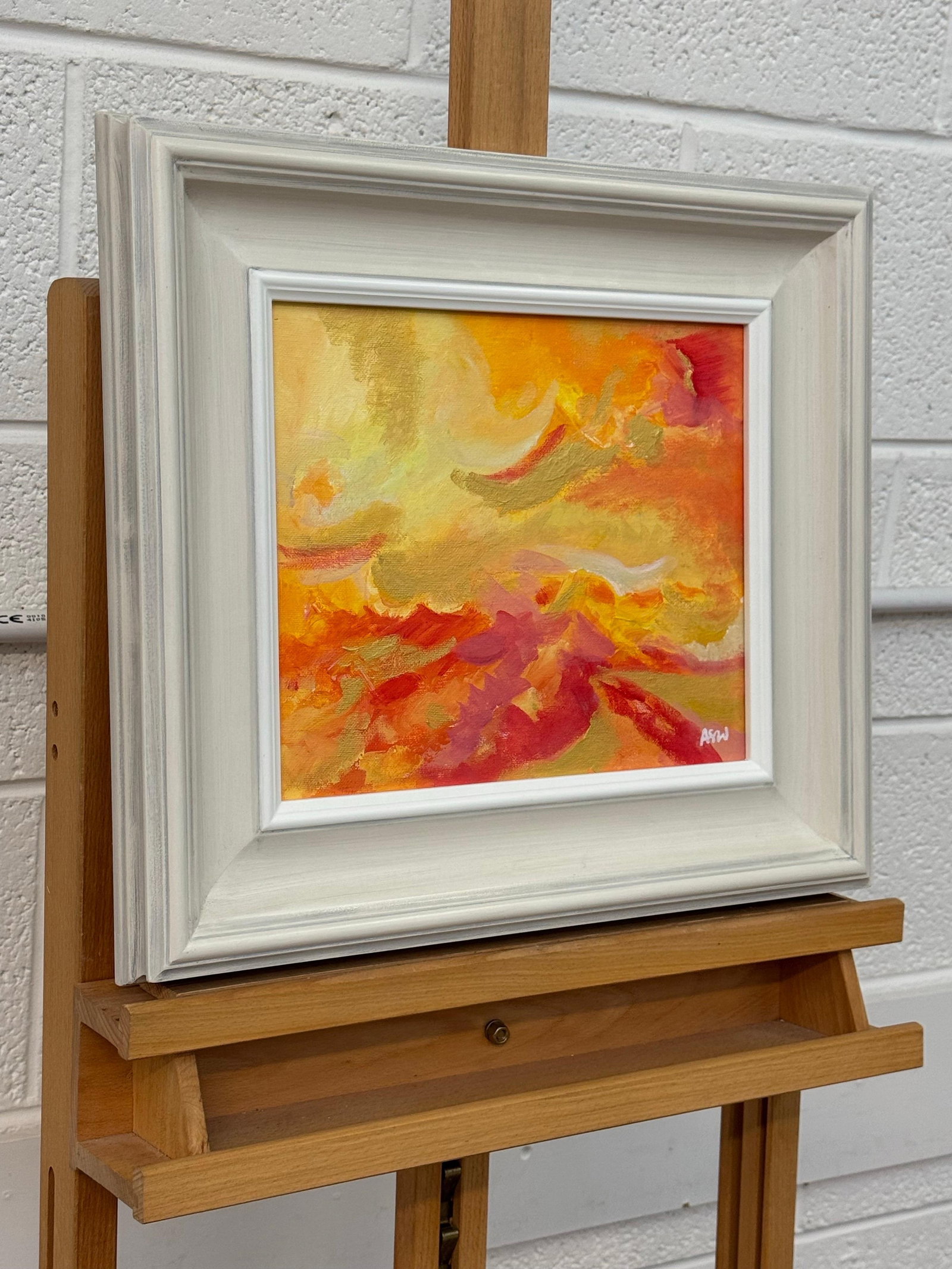 Abstract Expressionism using Red, Orange, Yellow & Gold by Contemporary Artist 2025 - 5