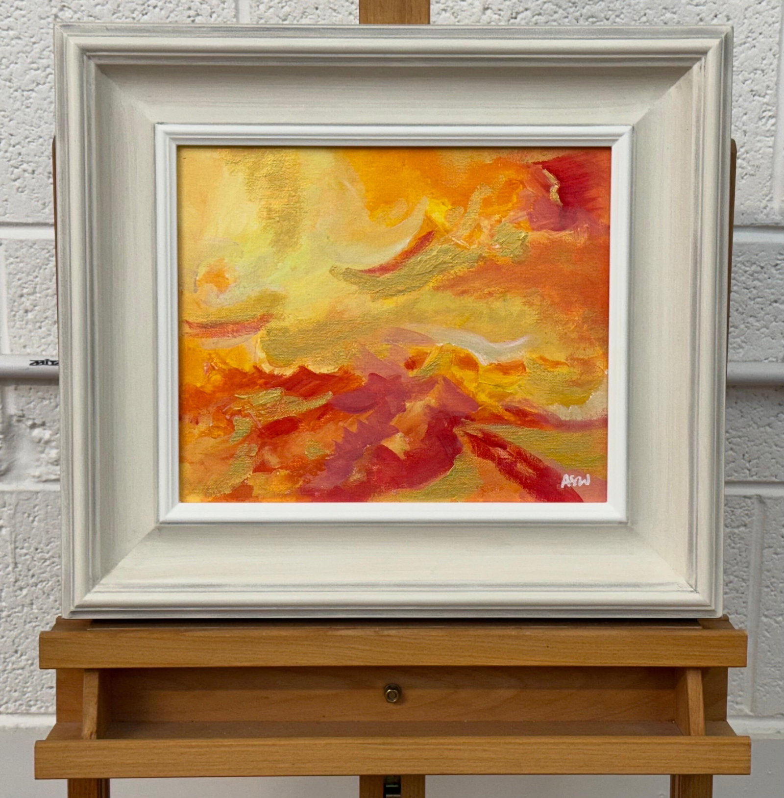 Abstract Expressionism using Red, Orange, Yellow & Gold by Contemporary Artist 2025 - 6