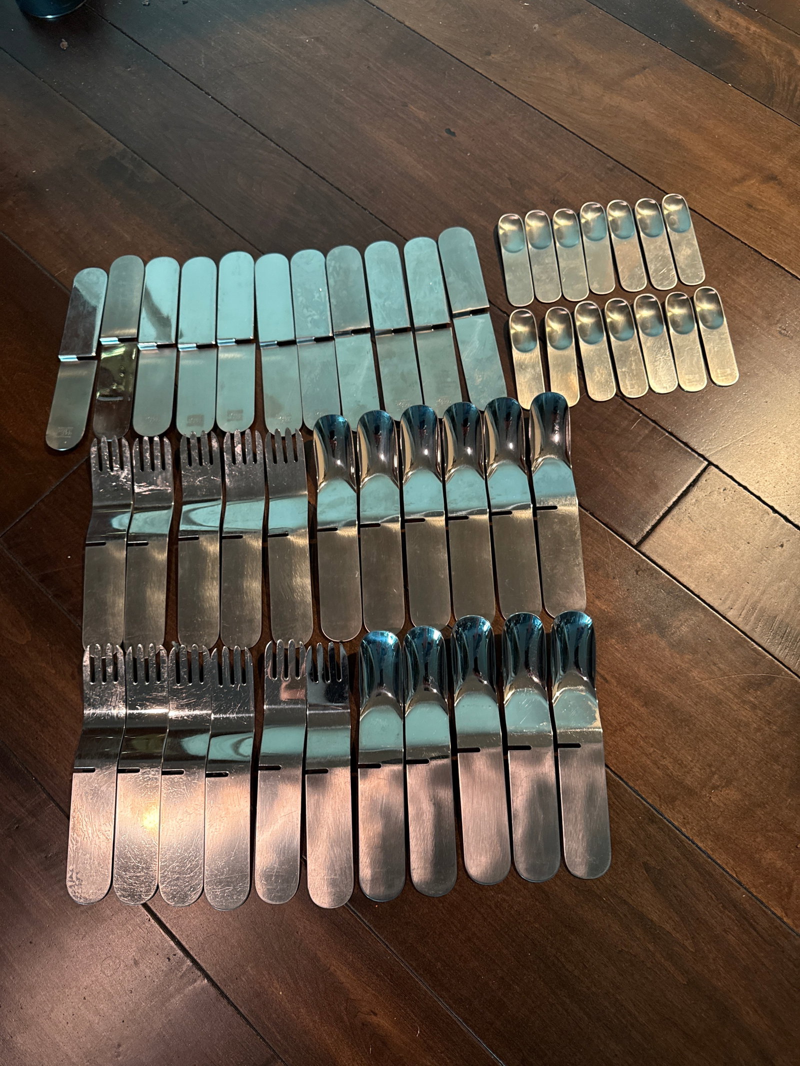1970s Villeroy & Boch Modernist Flatware Utensils Set - 47 Pieces - 2
