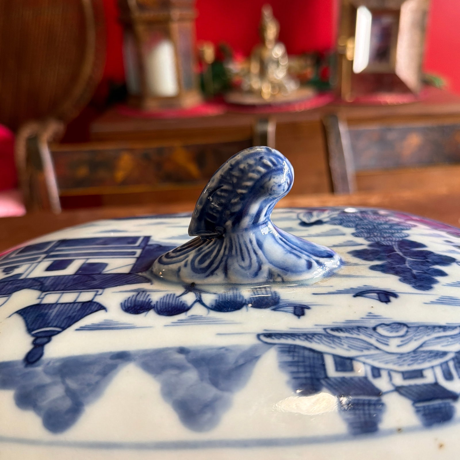 Antique Chinese Export Canton Porcelain Soup Tureen, Circa 1830's - 6
