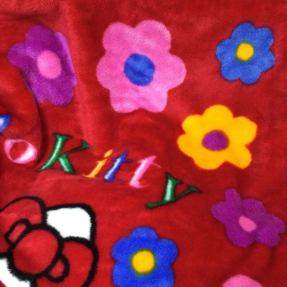 Rare Vintage Bed Coverlet Hello Kitty Japan Origin 1993 - 5