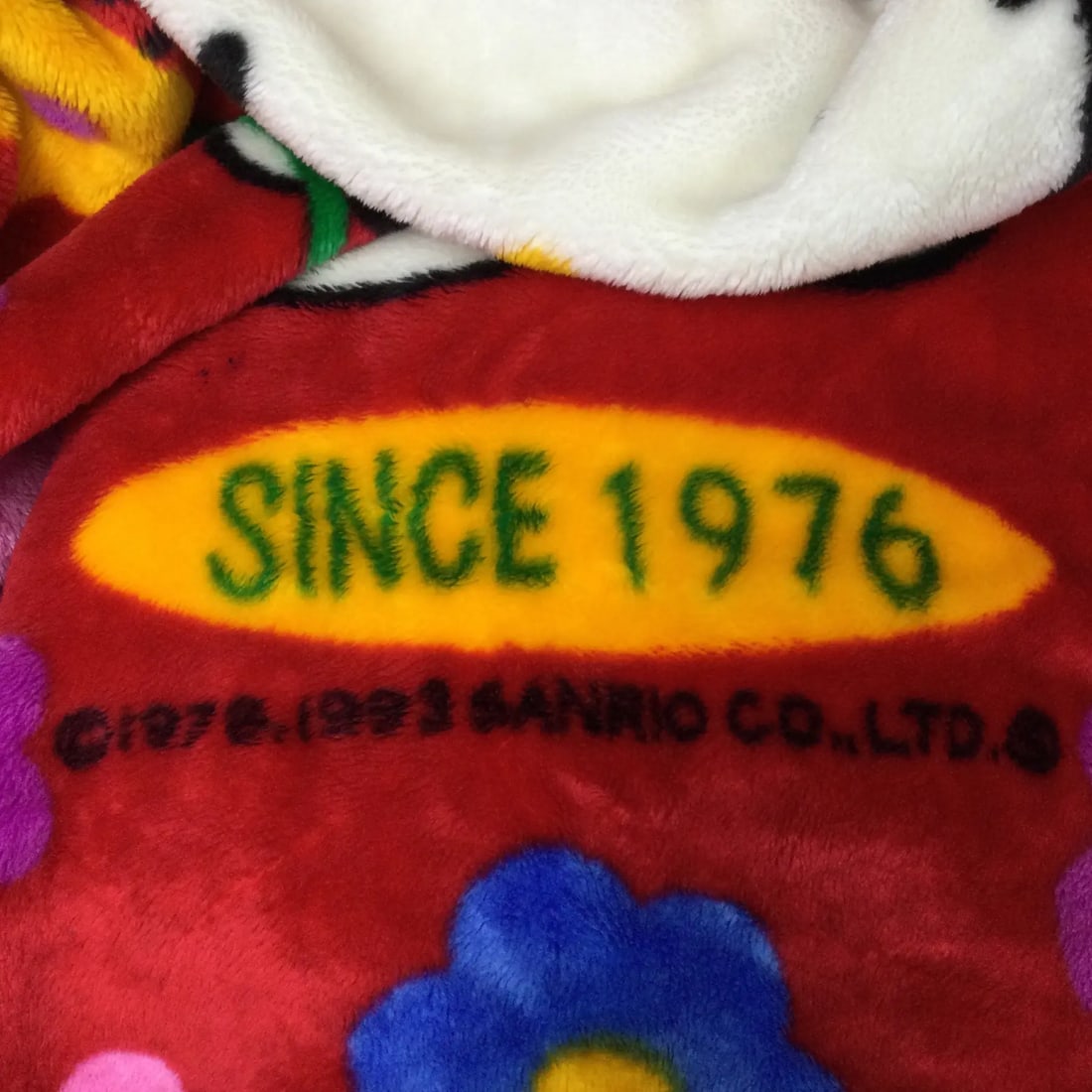 Rare Vintage Bed Coverlet Hello Kitty Japan Origin 1993 - 6