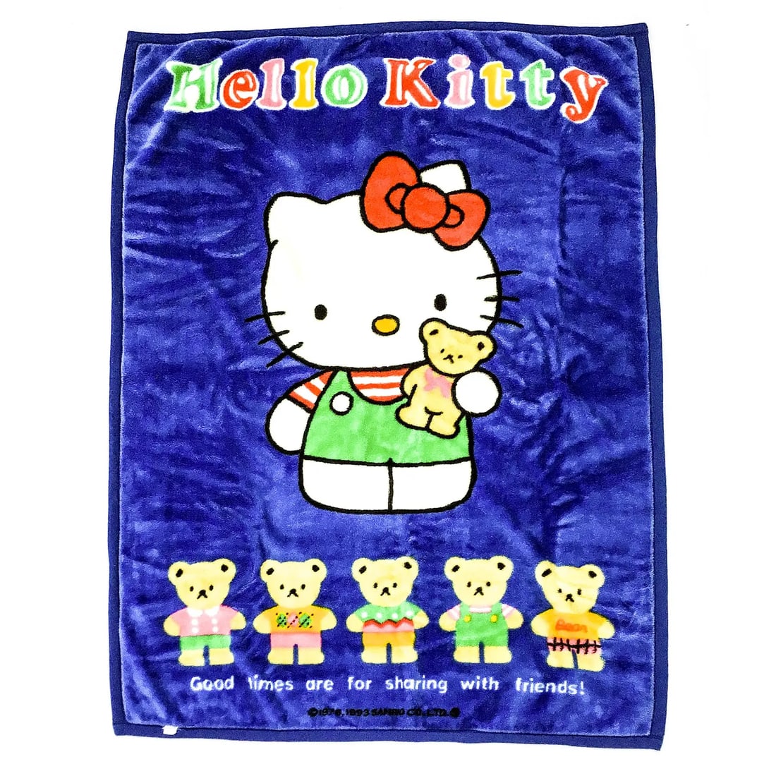 Rare Vintage Bed Coverlet Hello Kitty Japan Origin 1993 - 7