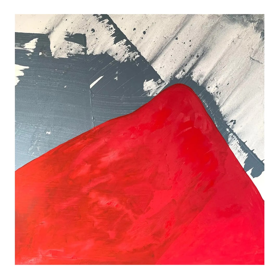 Matthew Izzo Painting on Canvas Titled "Red Mountain": Oil painting on canvas. Titled Red mountain By Matthew Izzo Signed New York based artist, Matthew Izzo (b. 1971) currently living in the Hudson Valley NY region. Izzo explores the process of art makin