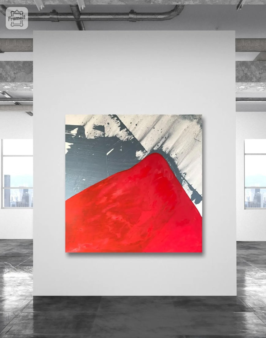 Matthew Izzo Painting on Canvas Titled "Red Mountain" - 2