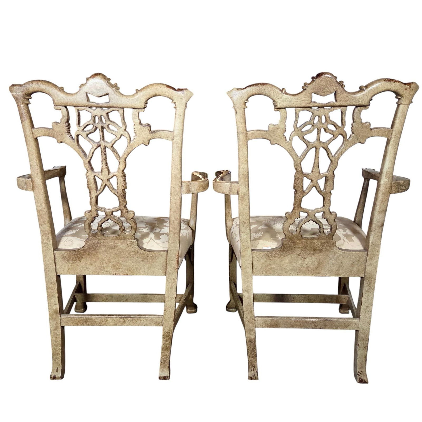 1990s Pair of Hickory Armchairs - 4