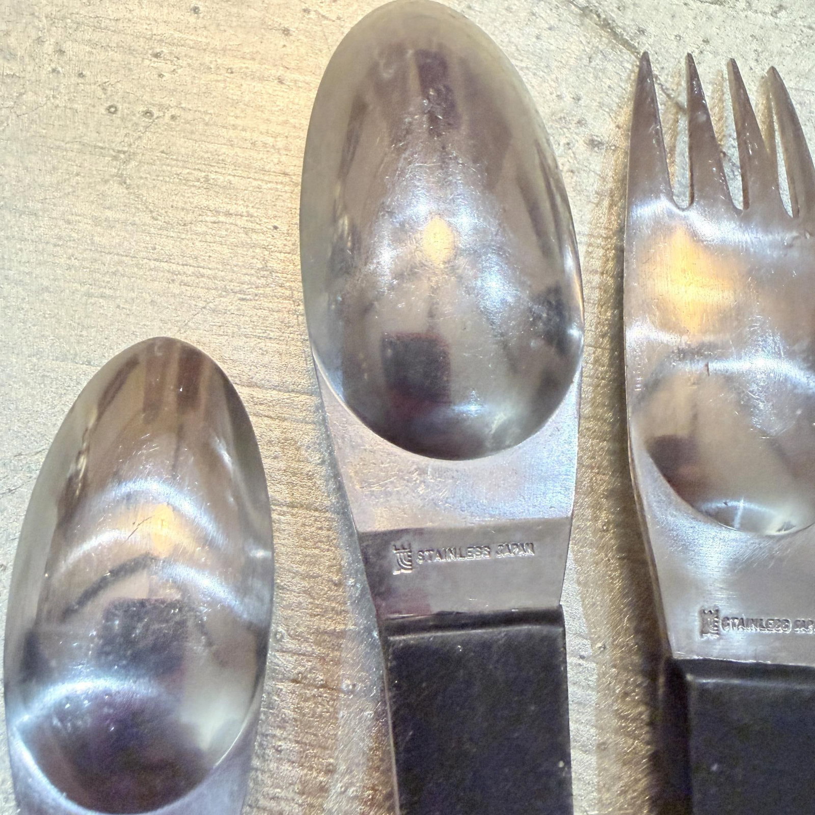Stanley Roberts Japan Flatware Set, Carl Aubock Era Mid Century Modern - 11