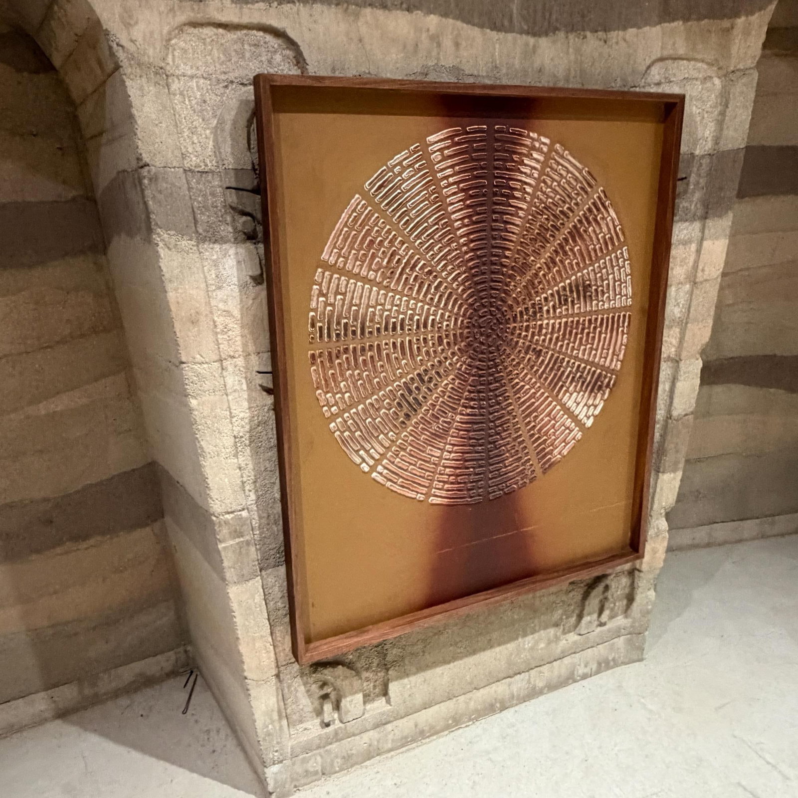 Brutalist Wall Art Sunburst Attributed Billy Joe McCarroll David Gillespe Mid Century - 2