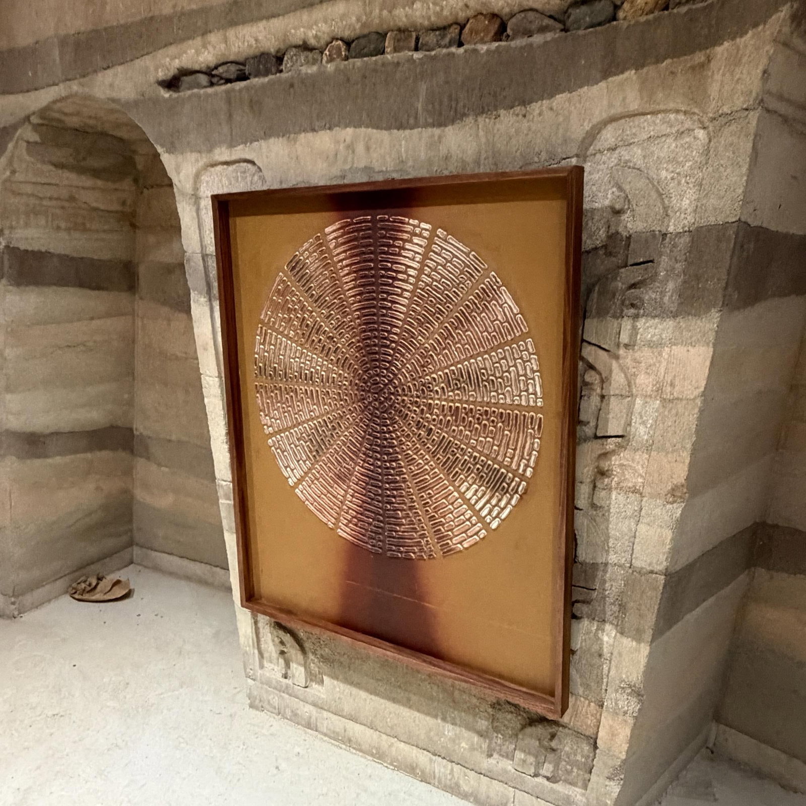 Brutalist Wall Art Sunburst Attributed Billy Joe McCarroll David Gillespe Mid Century - 8