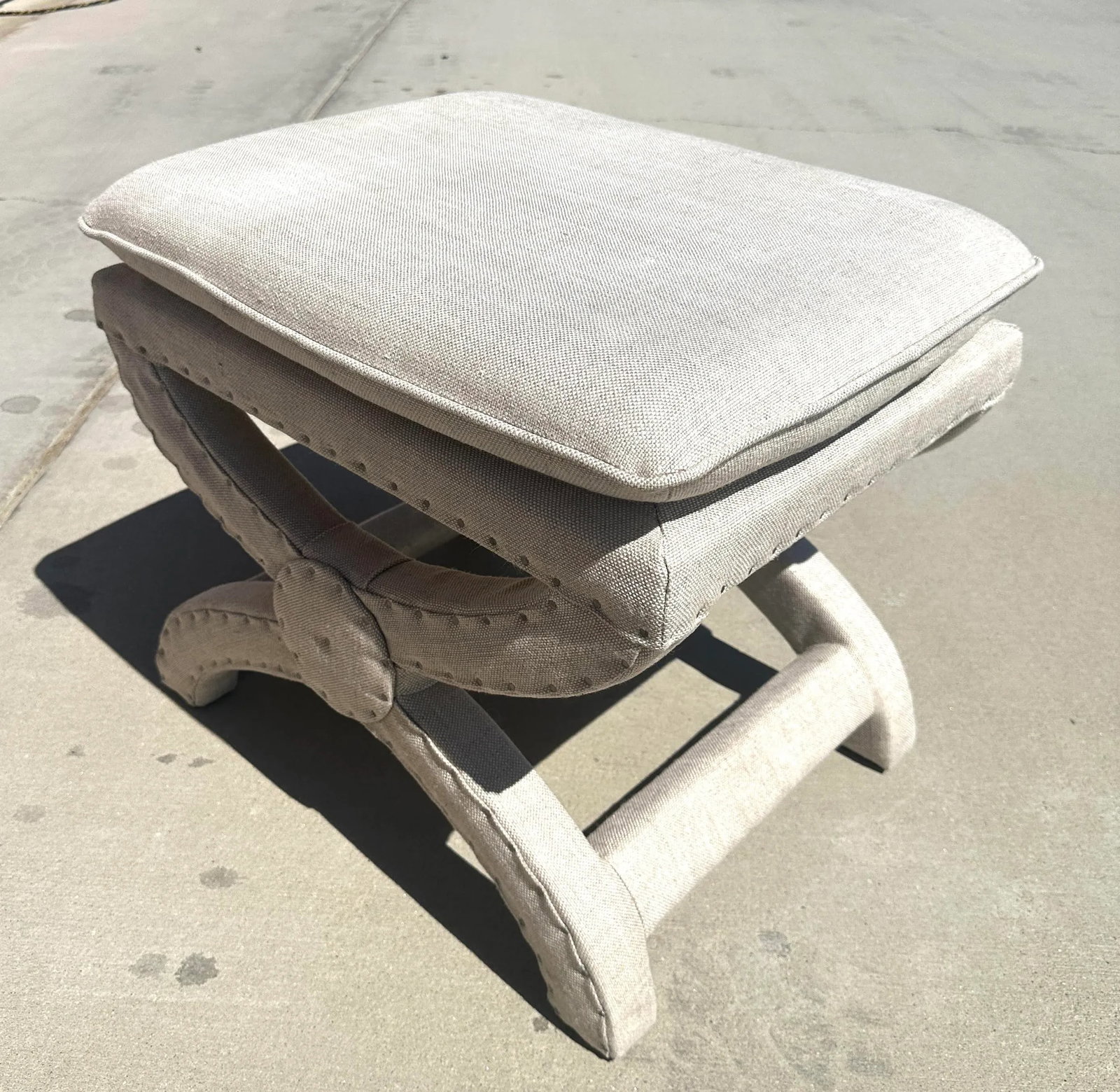 Restoration Hardware "Toscane" Nailhead Bench/Stool - 2