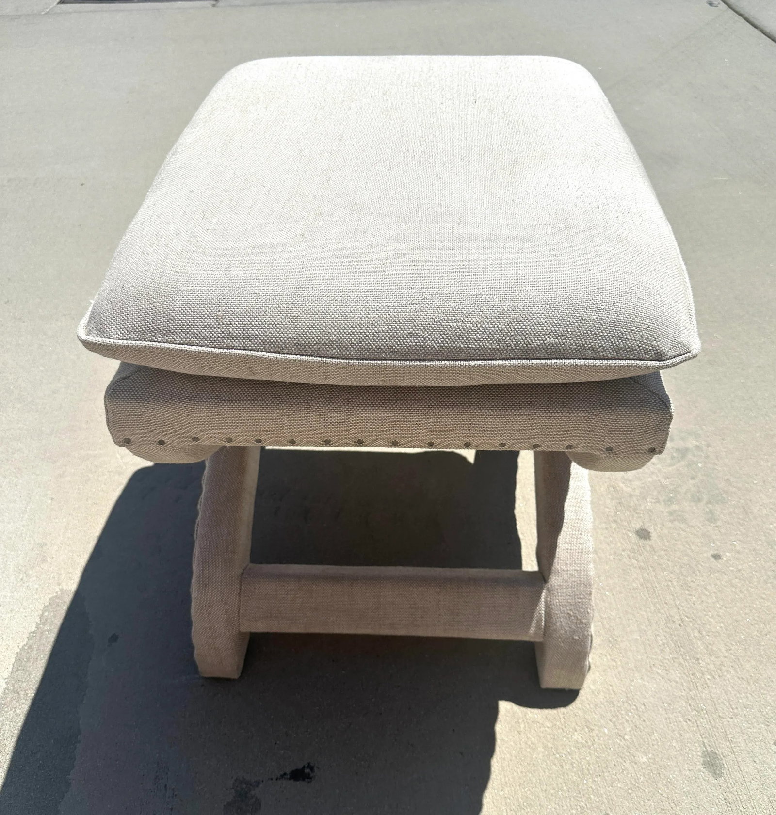 Restoration Hardware "Toscane" Nailhead Bench/Stool - 5
