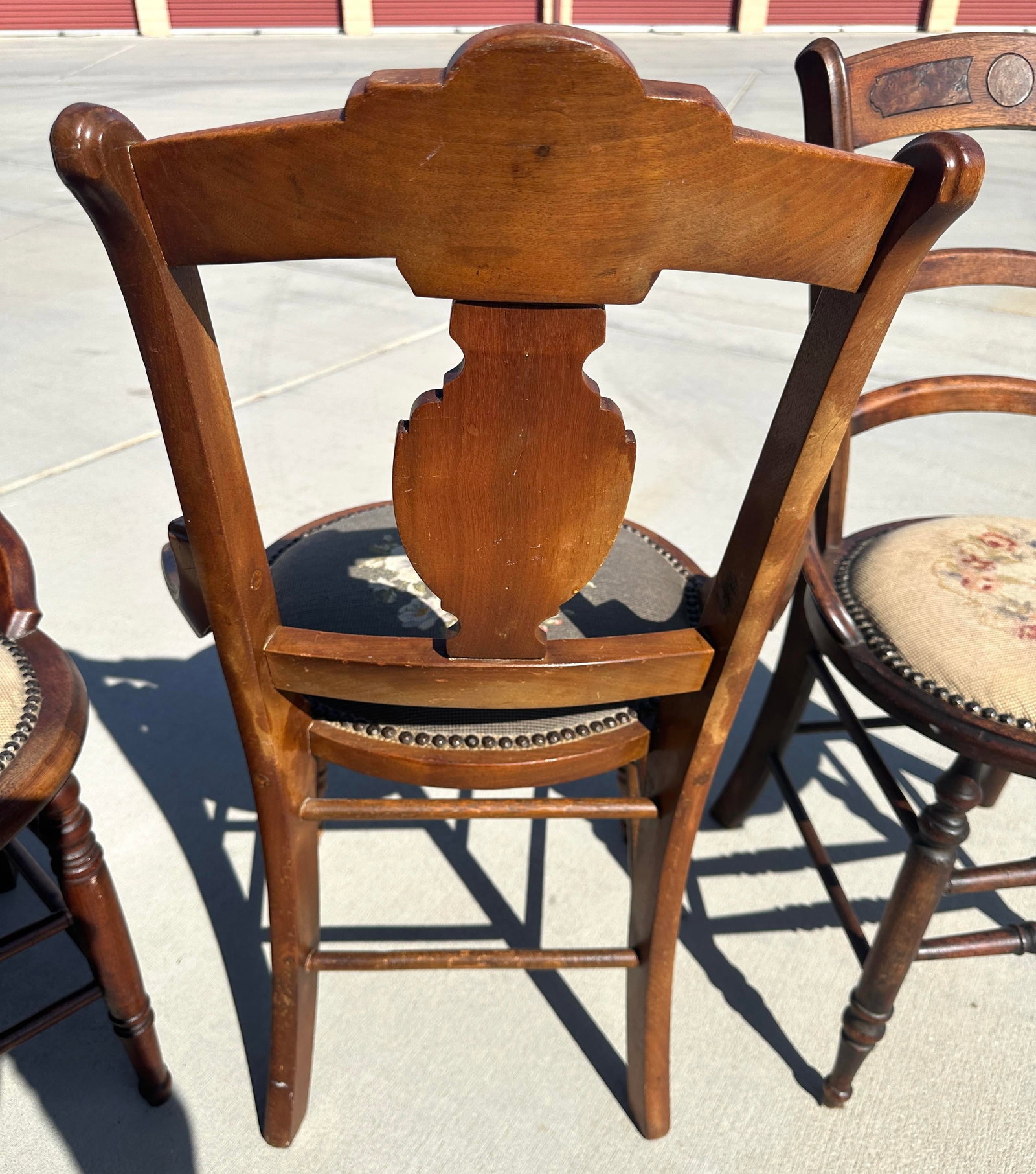 Set of 3 Antique 19th Century Needlepoint Chairs - 9