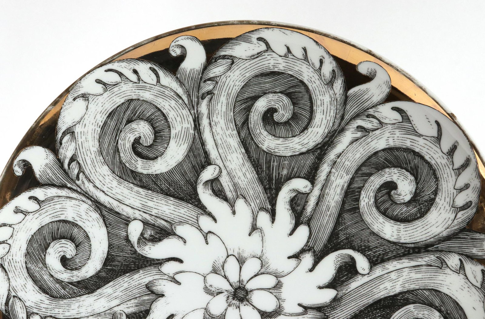 Rosoni Pattern Piero Fornasetti Porcelain Plates, a Numbered Set of Six - 11