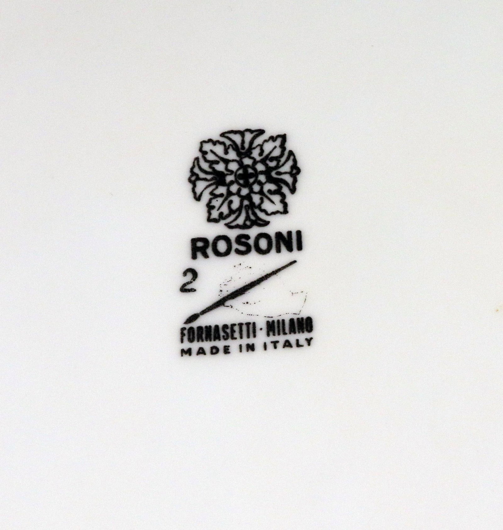 Rosoni Pattern Piero Fornasetti Porcelain Plates, a Numbered Set of Six - 12
