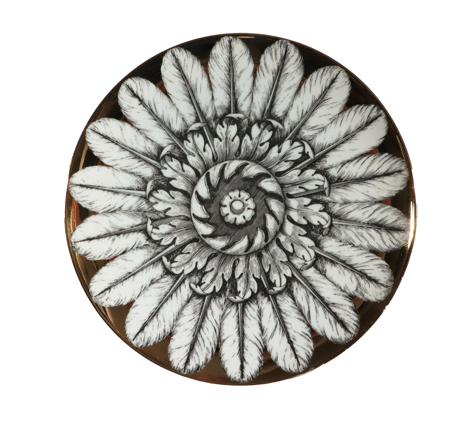 Rosoni Pattern Piero Fornasetti Porcelain Plates, a Numbered Set of Six - 2