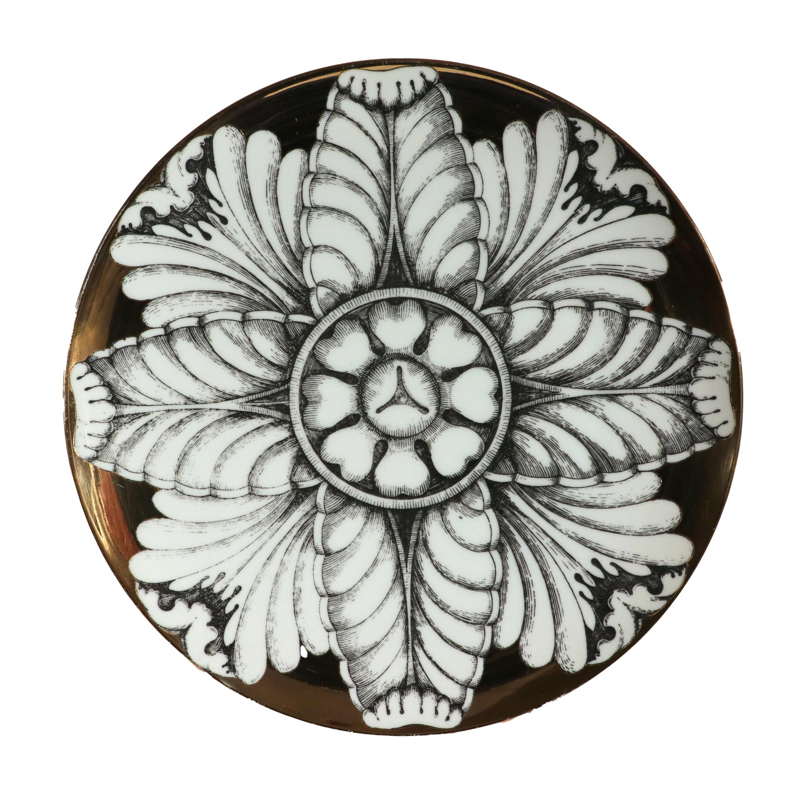 Rosoni Pattern Piero Fornasetti Porcelain Plates, a Numbered Set of Six - 4