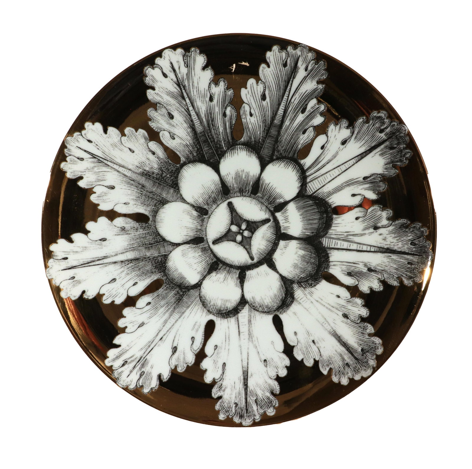 Rosoni Pattern Piero Fornasetti Porcelain Plates, a Numbered Set of Six - 6
