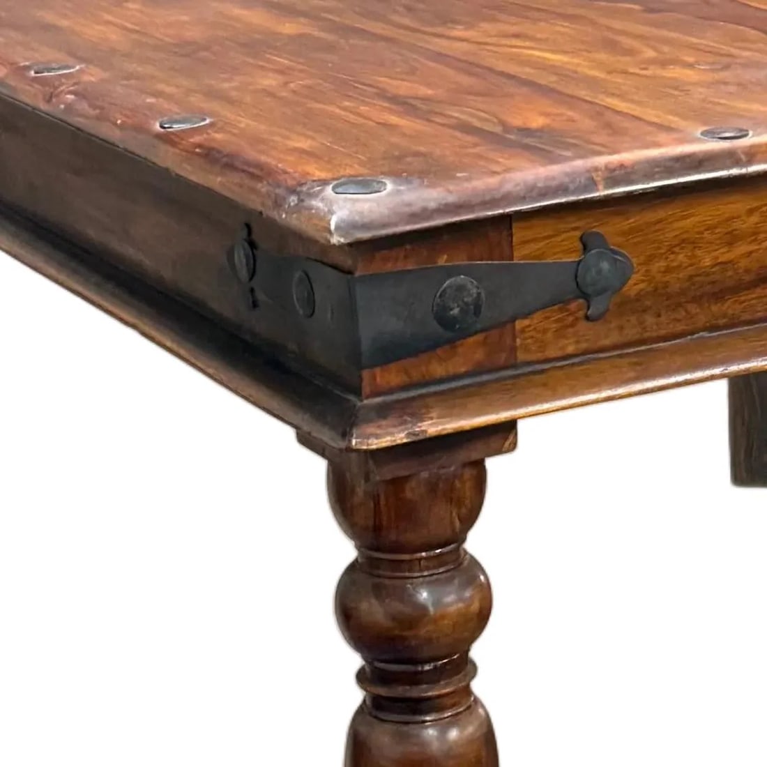 1990s Transitional Solid Wood Square Dining Table - 2
